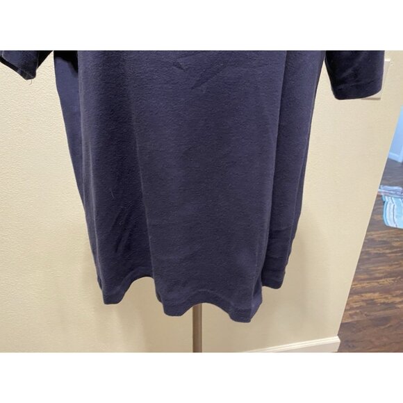 Baxter & Wells Womens Petite Medium TopShort Sleeve 1/4 Button Front Cotton - Picture 3 of 9